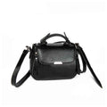 Sleek Black Mini Crossbody Bag with Detachable Strap