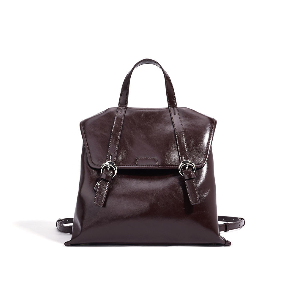 Convertible Vintage Leather Backpack
