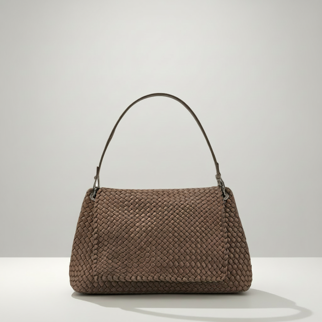 Woven Neoprene Hobo Handbag