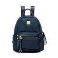 Waterproof Nylon Travel Backpack with Gold Accents