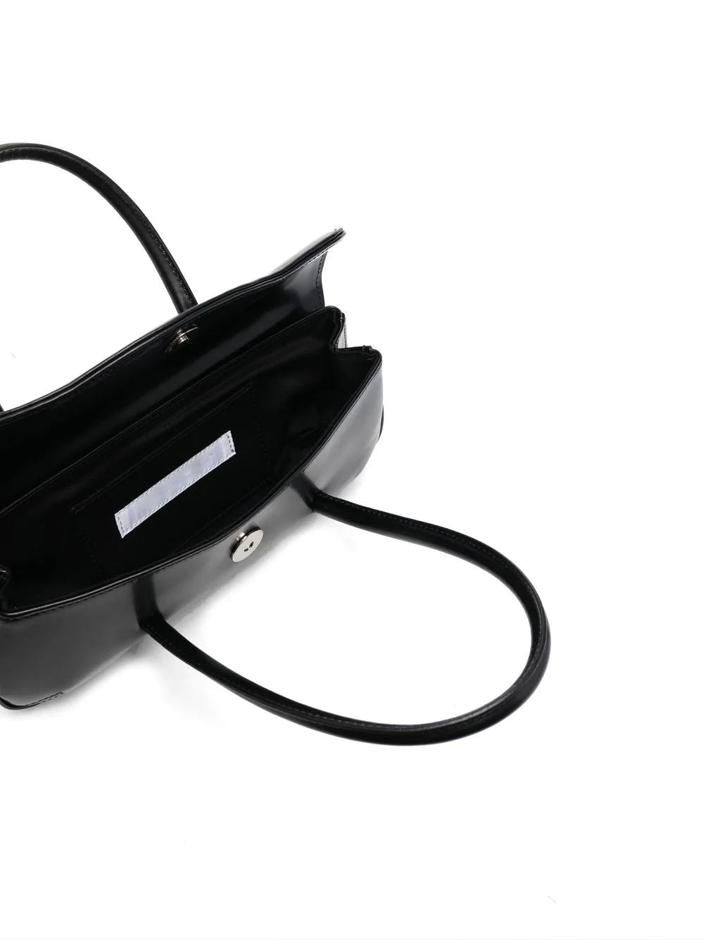 Sleek Black Top-Handle Handbag