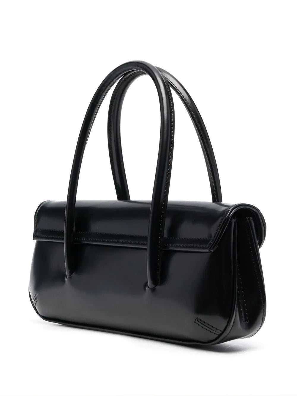 Sleek Black Top-Handle Handbag