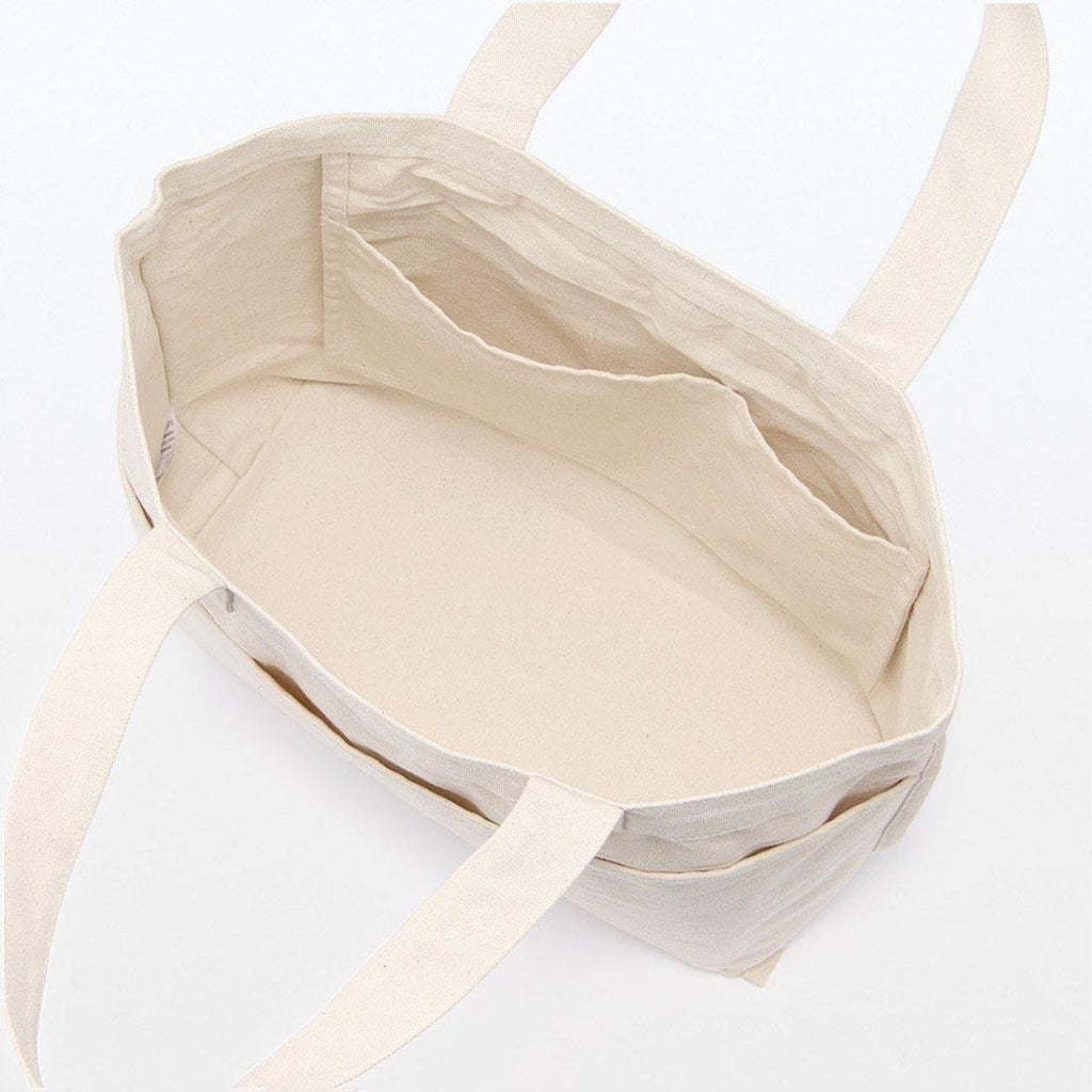 Multi-Pocket Canvas Bag with Adjustable Straps